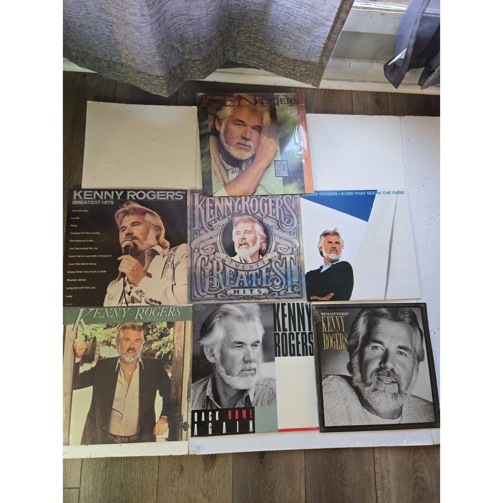 Lot 7 Kenny Rogers Vinyl Records Back Home Again Is Sealed